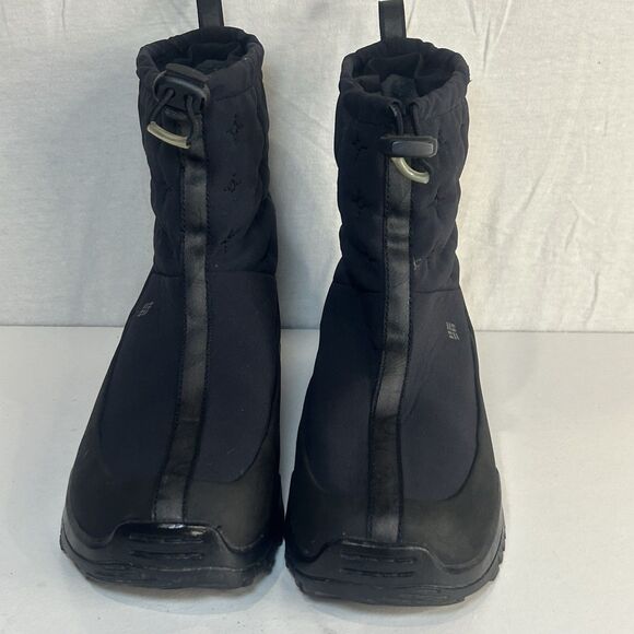 Columbia Erial II Women’s Mid Black Nylon Fleece Lined Pull On Winter Boot Sz 9 - Picture 2 of 6